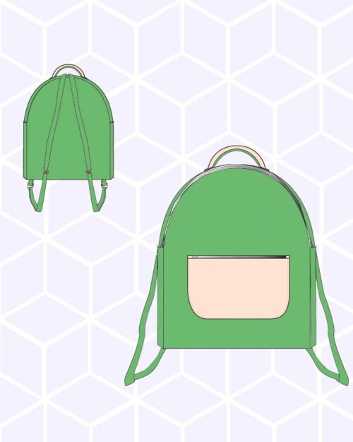 Patron couture PDF du sac à dos Lara
