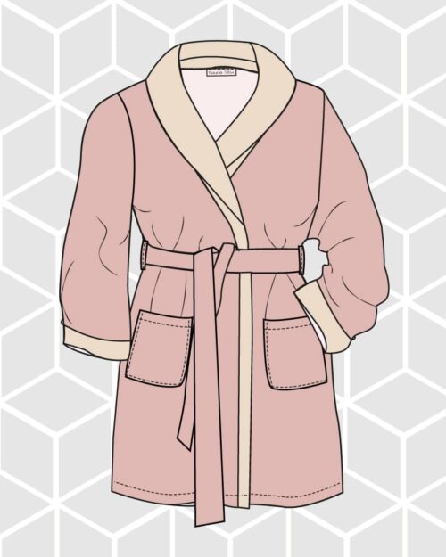 Patron PDF peignoir Duc