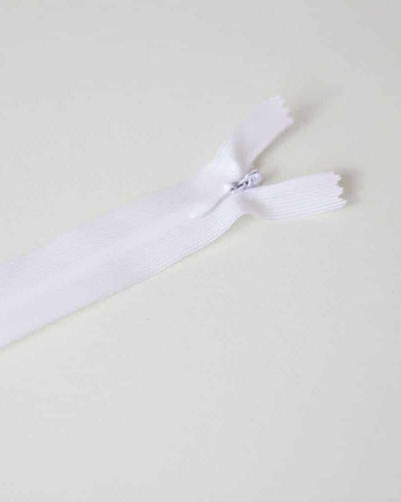 Zip invisible blanc 20cm
