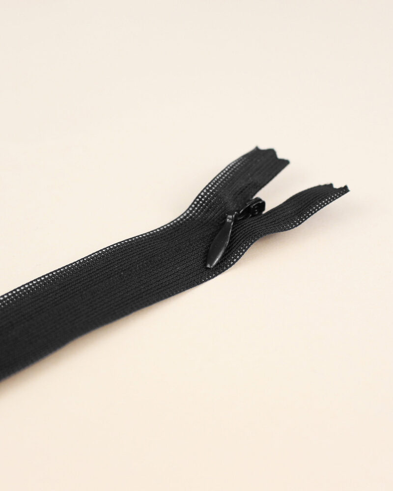 Zip invisible noir - Fermeture à glissière