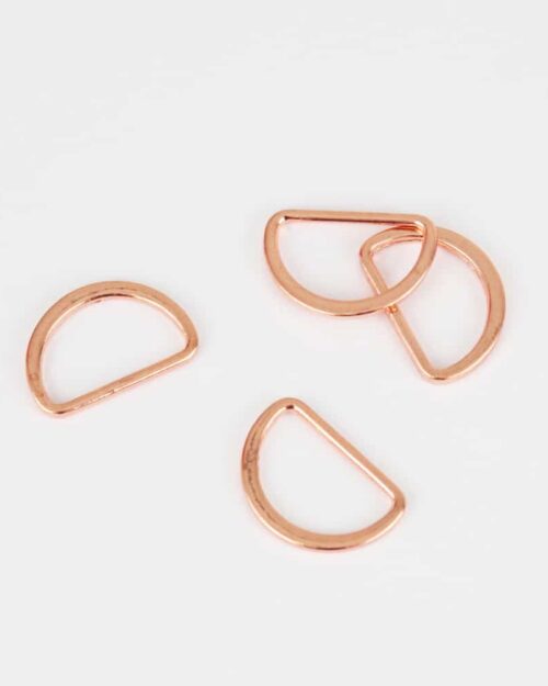 Anneau métal rose gold 25 mm
