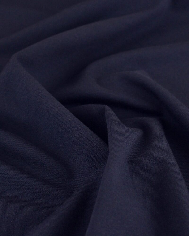 Jersey de coton bleu marine