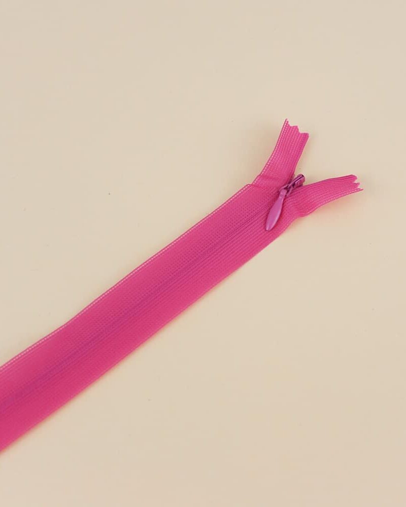 Zip invisible fushia