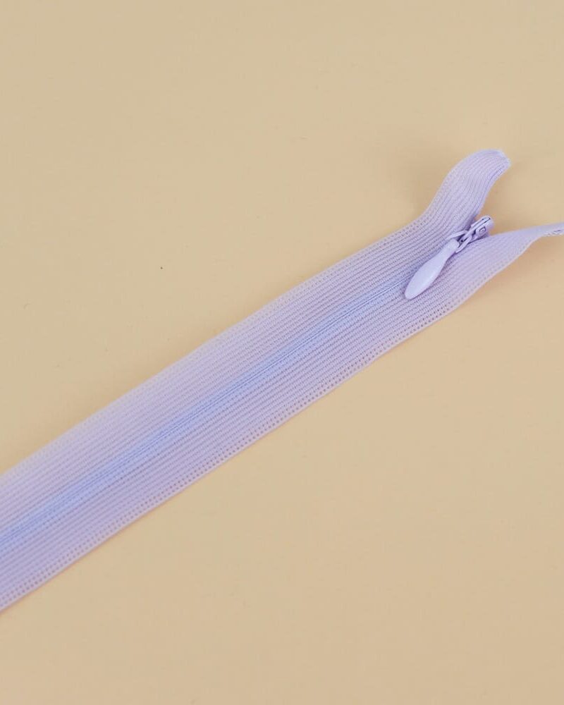 Zip invisible lilas