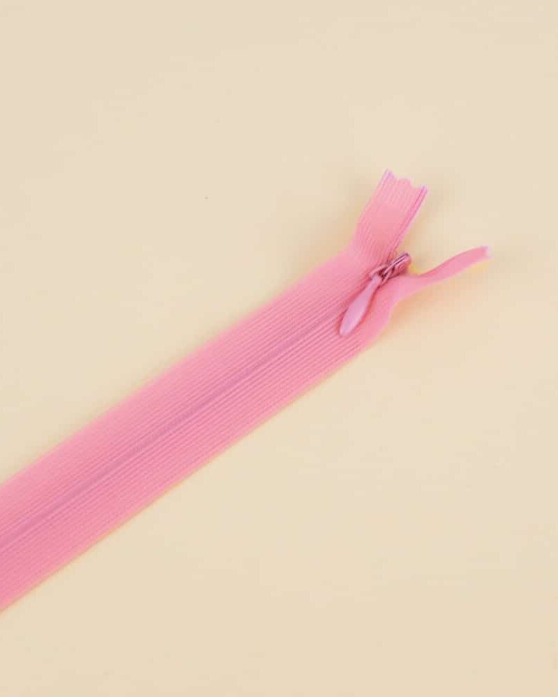 Zip invisible rose poivré