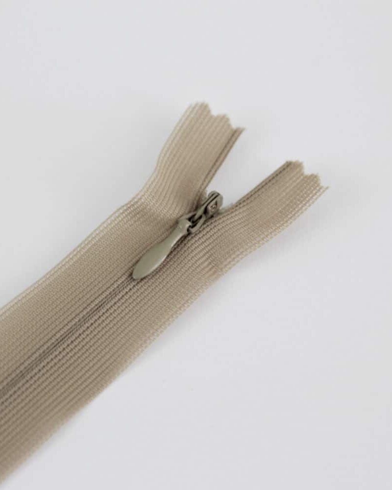 Zip invisible vieux sable