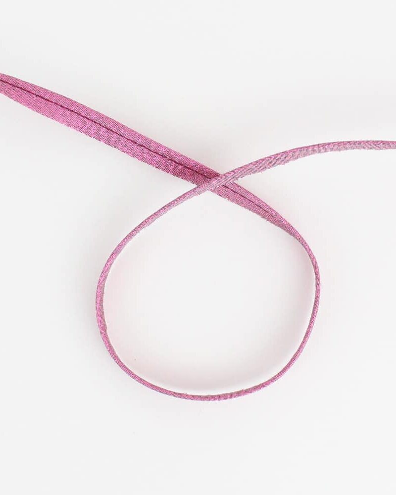 Passepoil fin lurex fushia 10mm