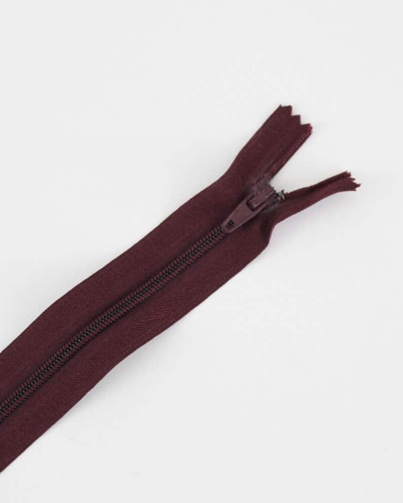 Zip classique lie de vin
