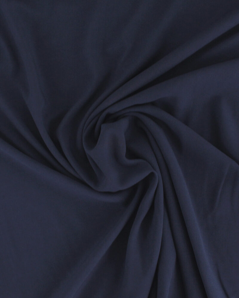 Tissu Viscose twill bleu marine