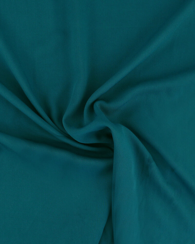 Tissu viscose twill pétrole