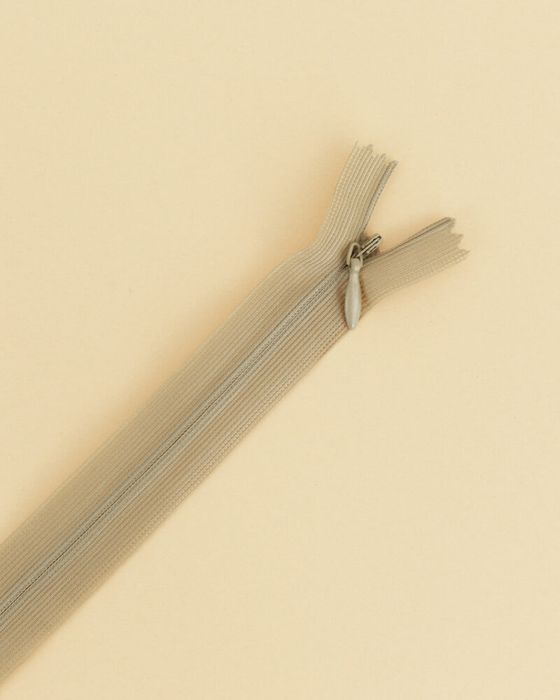 Zip invisible vieux moutarde - Fermeture à glissière