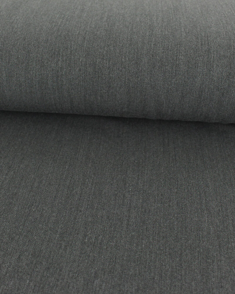 Tissu Gabardine gris foncé