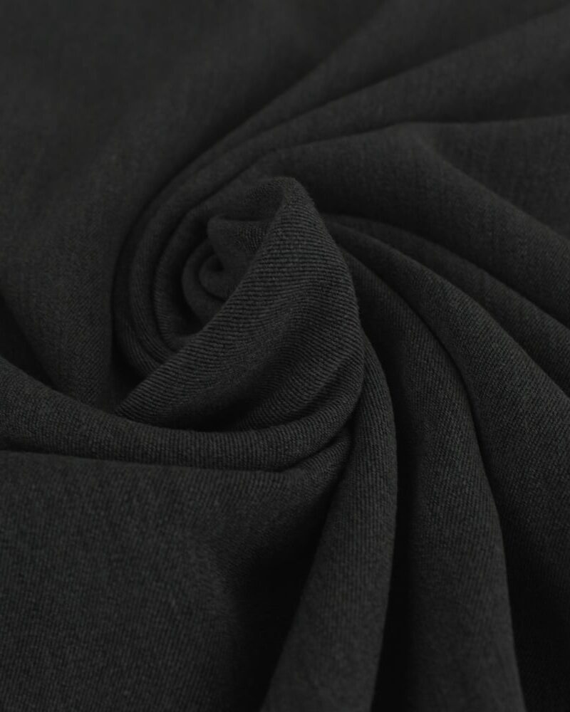 Tissu gabardine stretch noire