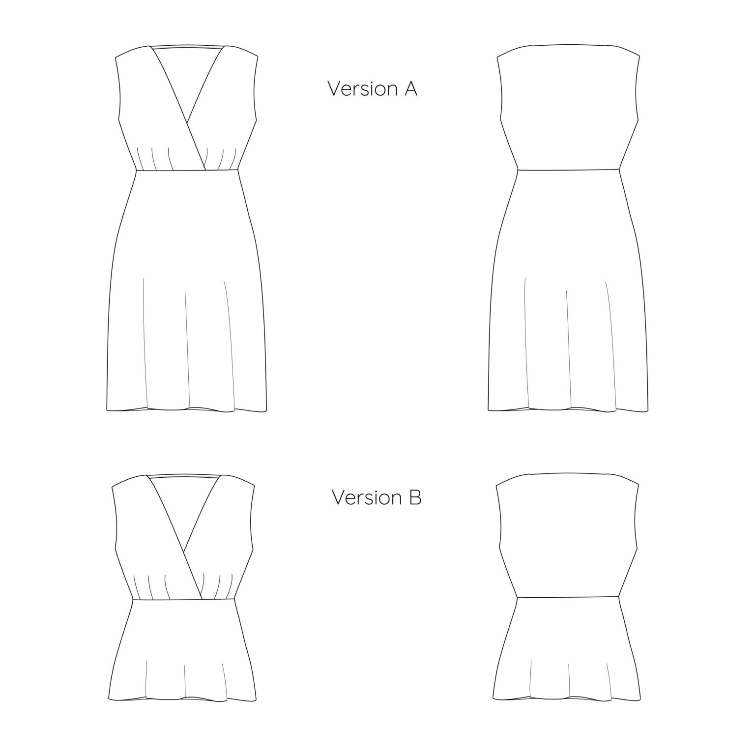 Patron de couture robe Océane en jersey