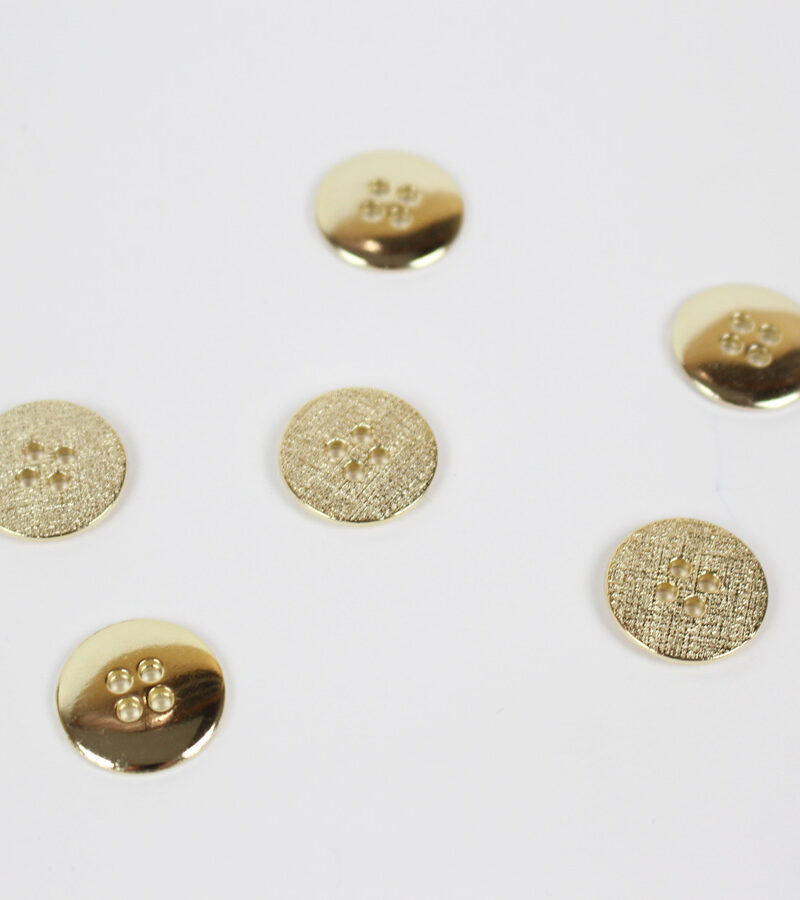 Boutons pépite d'or 18 mm