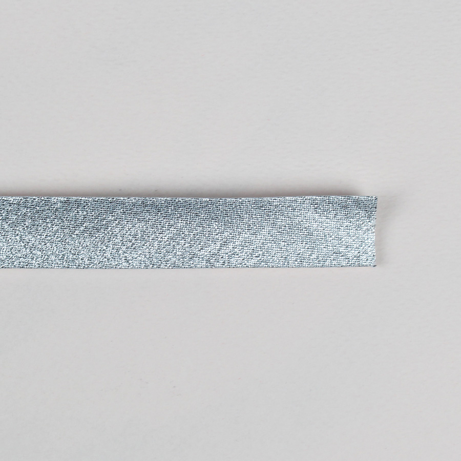 Biais Uni Argenté ILC Mercerie Paradis - 20 Mm De Large - 2 Mètres - Parfait Pour La Couture Et La Création De Bijoux