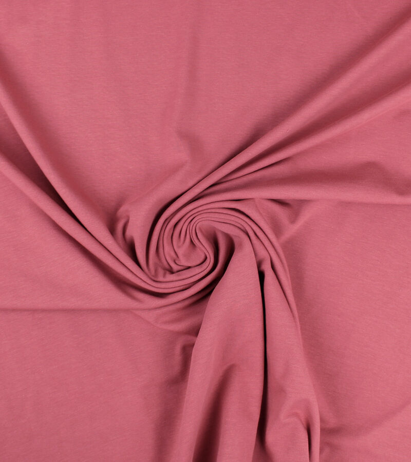 Tissu Jersey de coton marsala