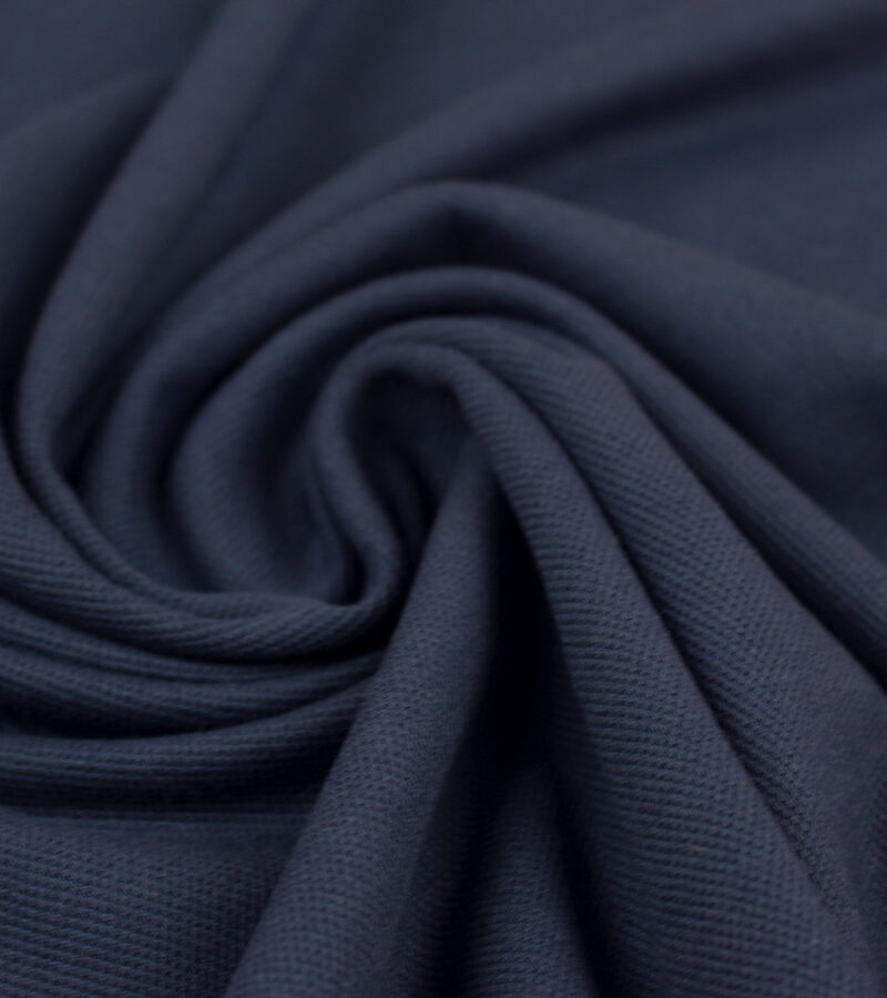 Tissu Maille polo bleu marine