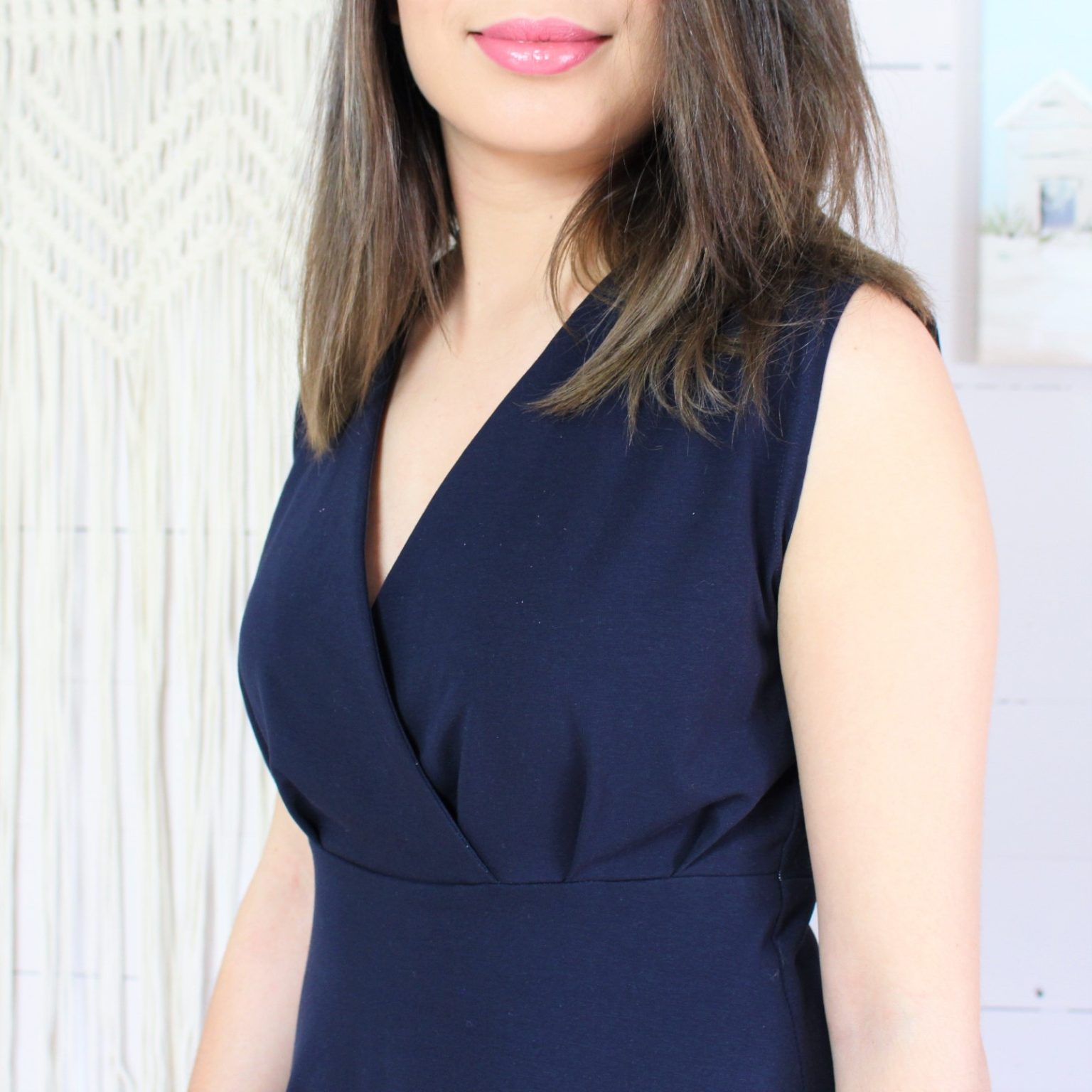 Kit couture robe Océane jersey bleu marine