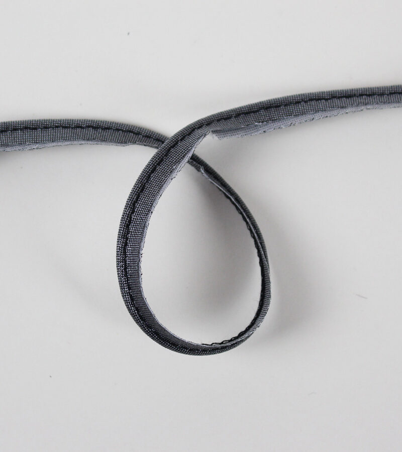 Passepoil lurex gris