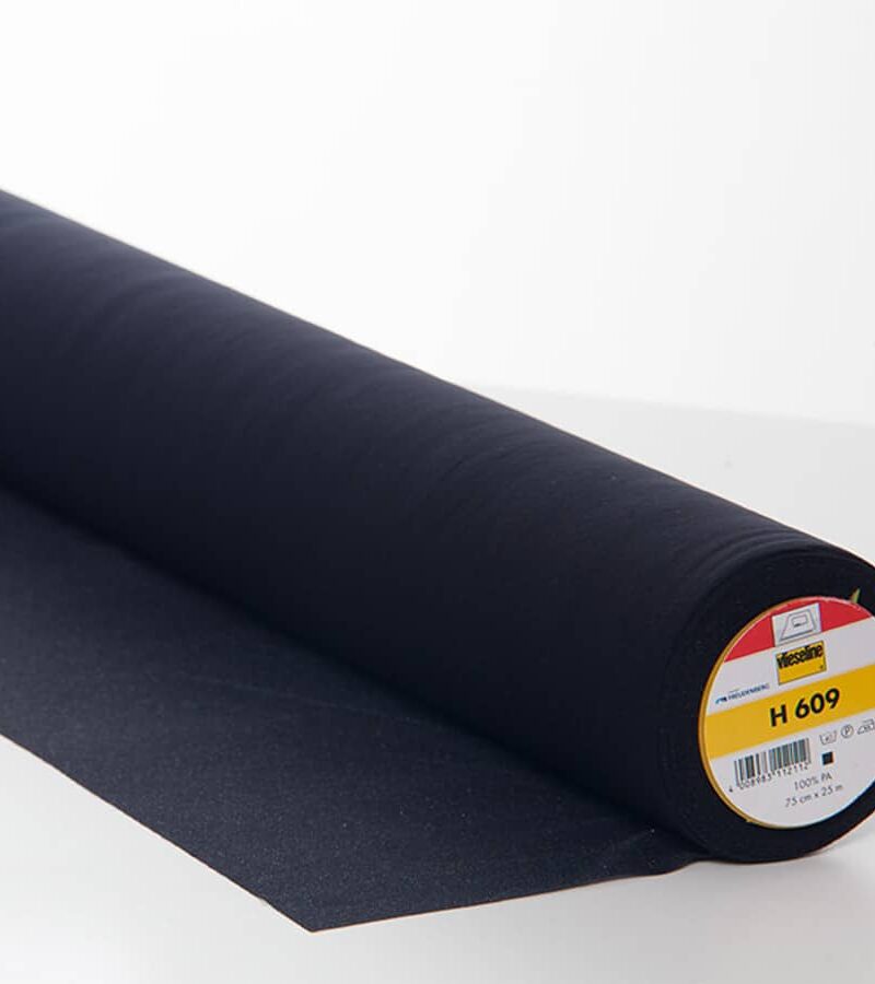 Tissu Thermocollant SZSMW - 2 Pièces 100x200cm, Noir Et Blanc, 58g/m², Pour Couture, Renfort Vêtements, Cols, Projets DIY
