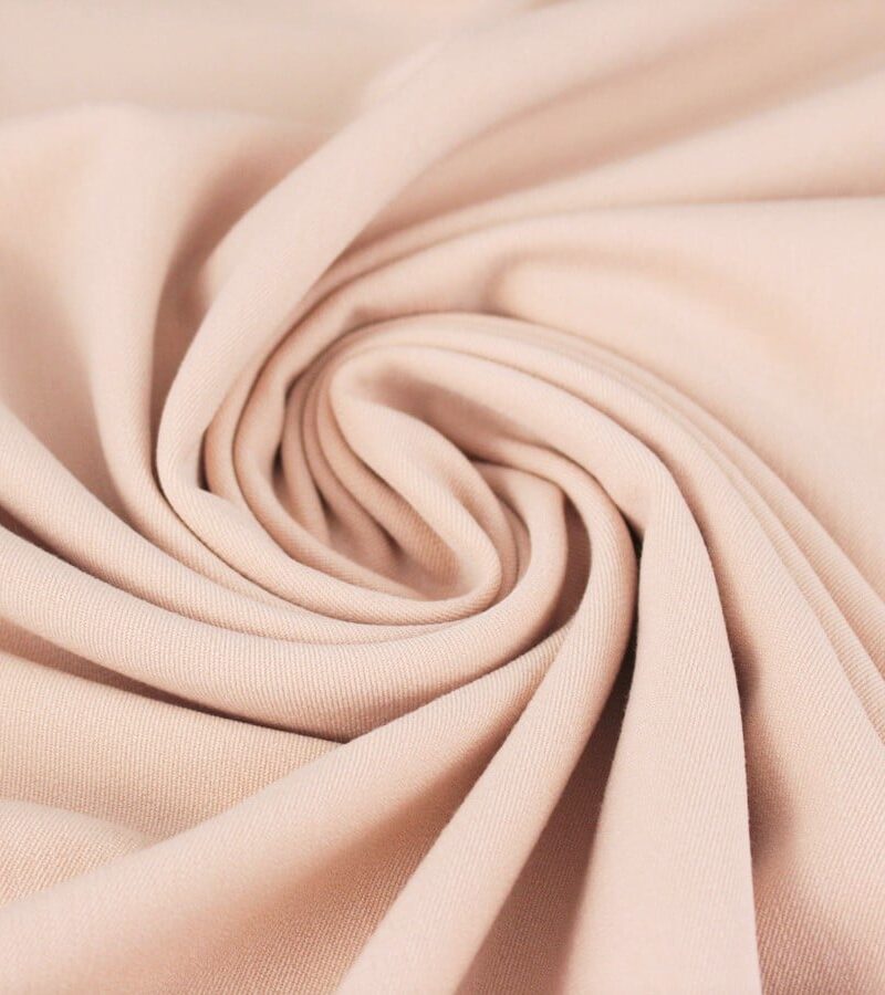 Tissu Gabardine stretch rose clair