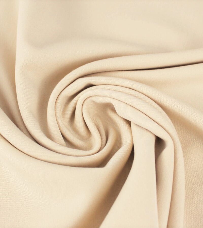Tissu Gabardine stretch vanille