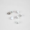 Bouton Elegant - blanc et argent