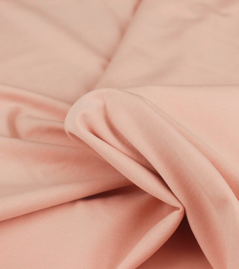 Jersey de coton bio - rose clair
