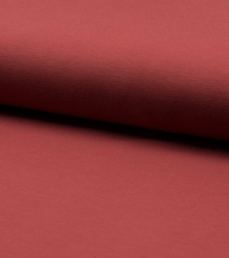 Jersey de coton bio - rouge terre