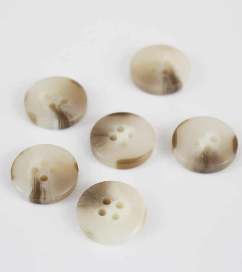 Boutons Sylvestre 18mm - blanc