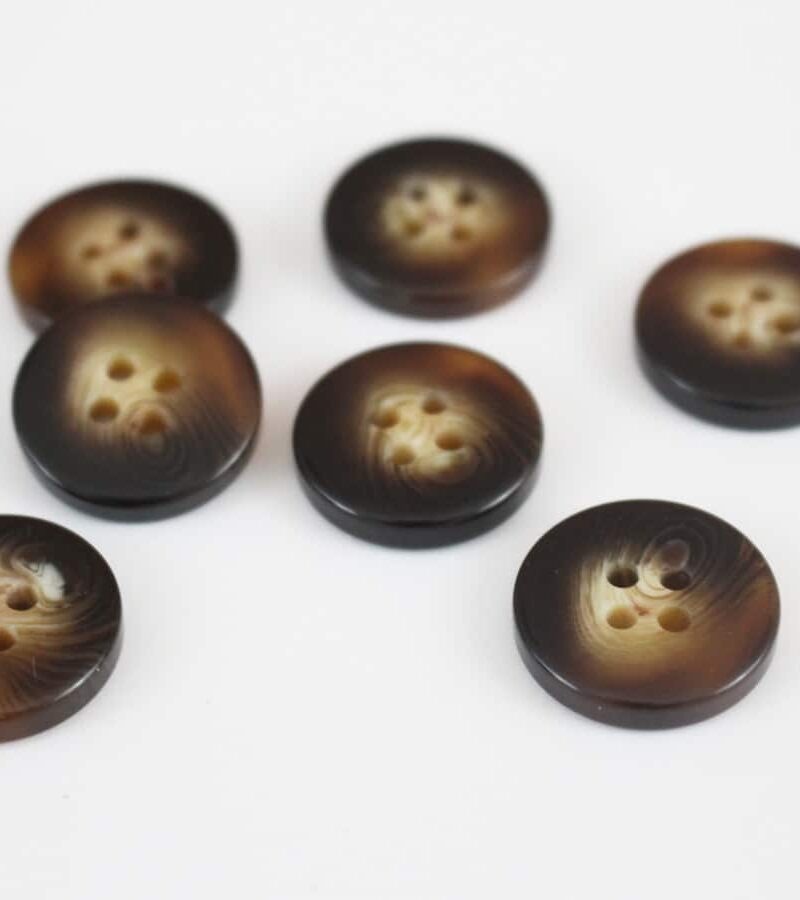 Boutons Sylvestre 18mm - marron