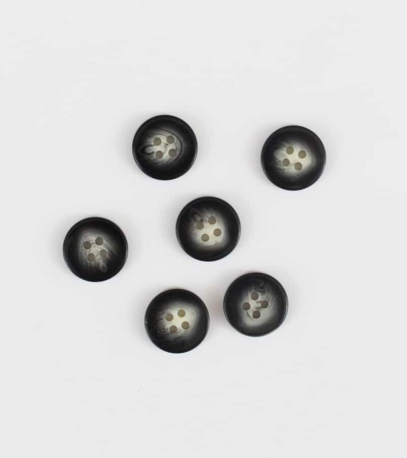 Boutons Sylvestre 18mm - noir