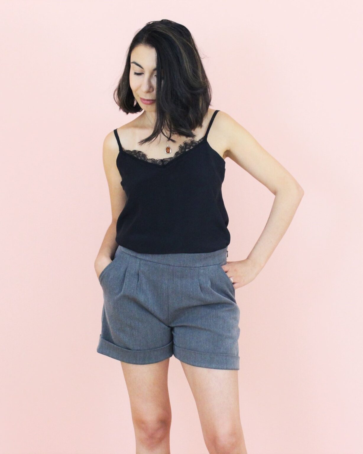 Patron Short June - gris