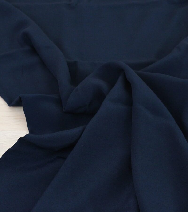 Crêpe de viscose - bleu marine