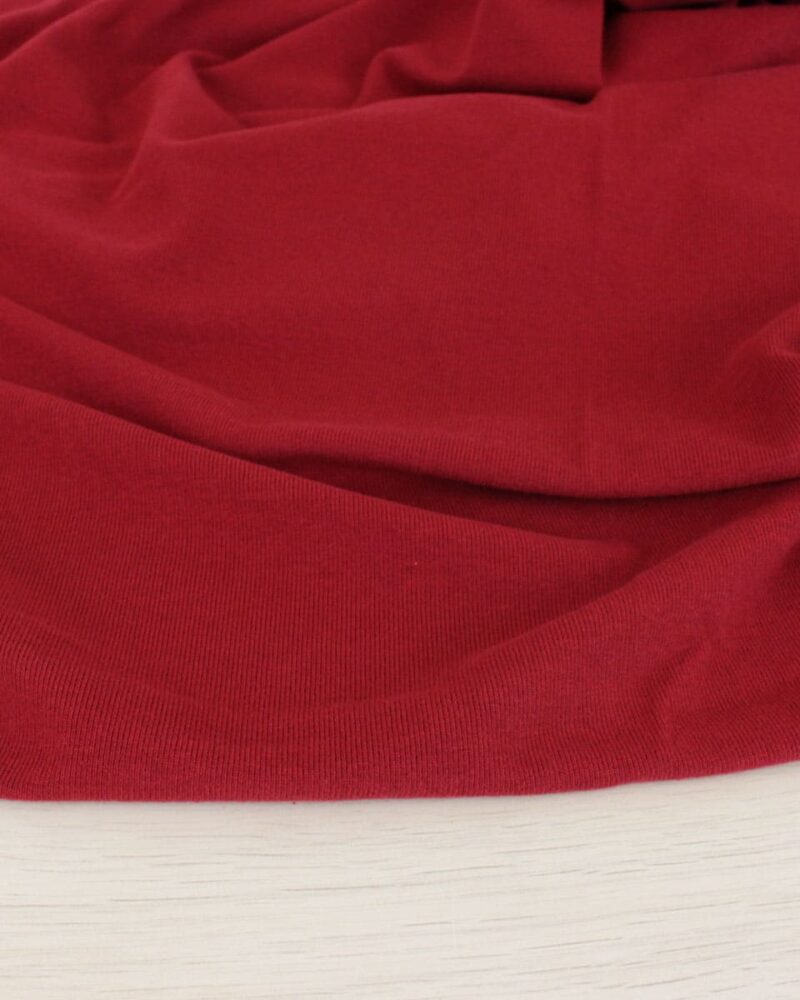Maille pull brossée - rouge foncé