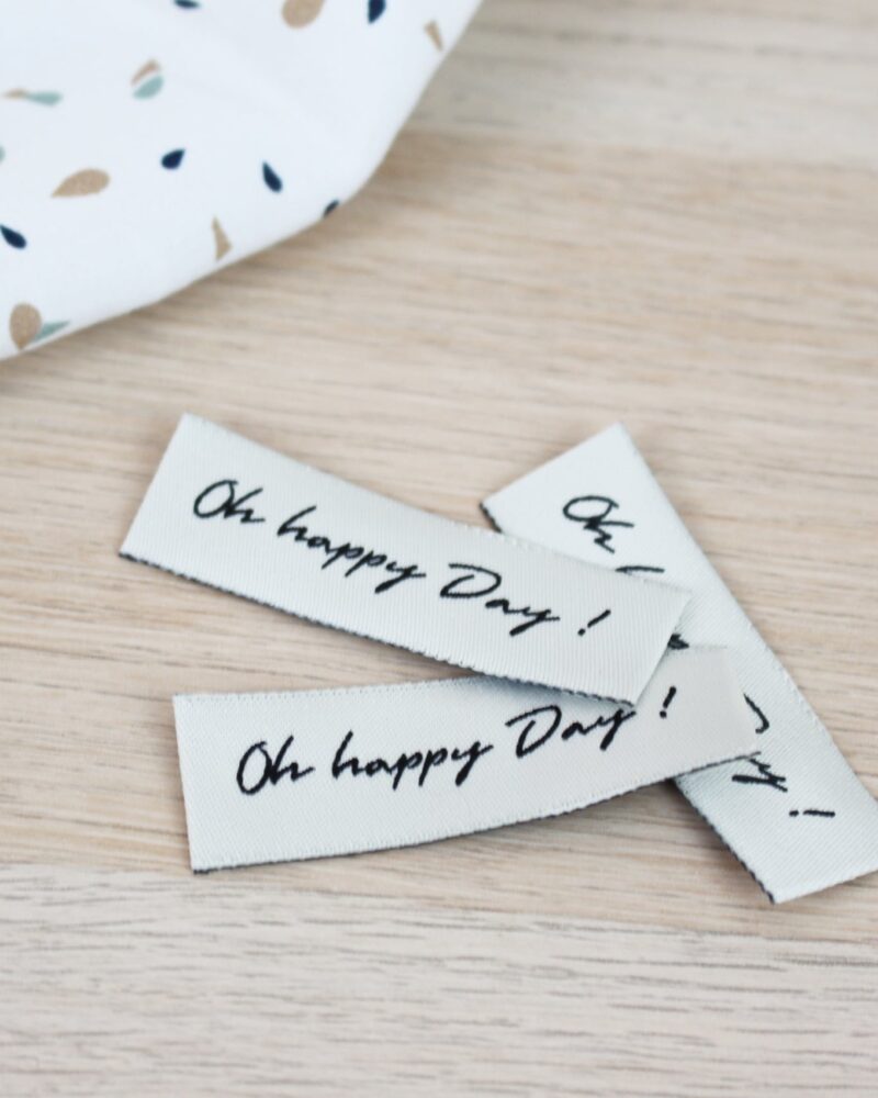 Etiquette à coudre - Oh Happy Day