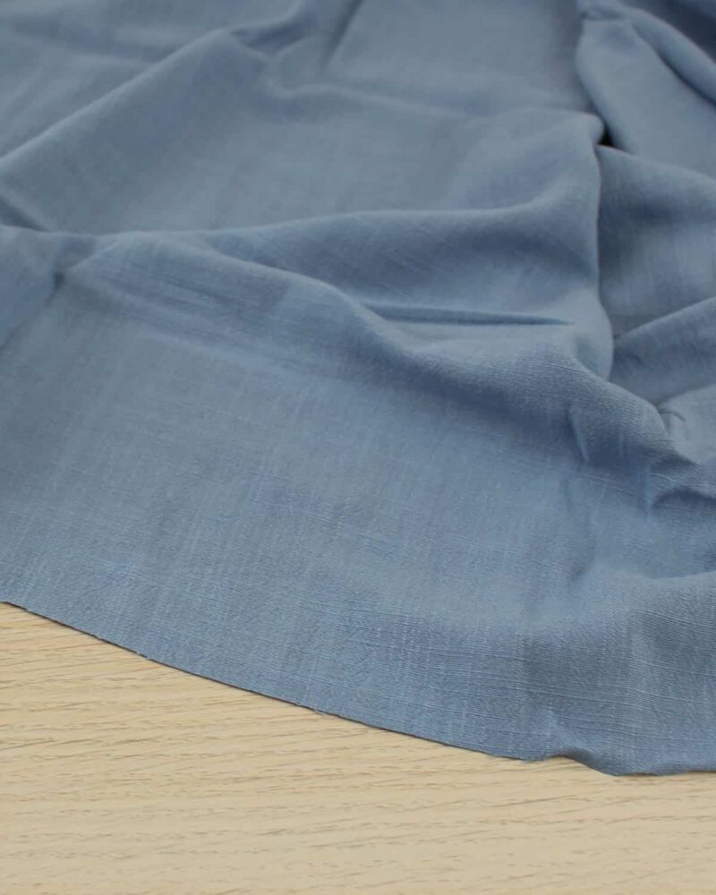 Viscose lin - bleu ciel