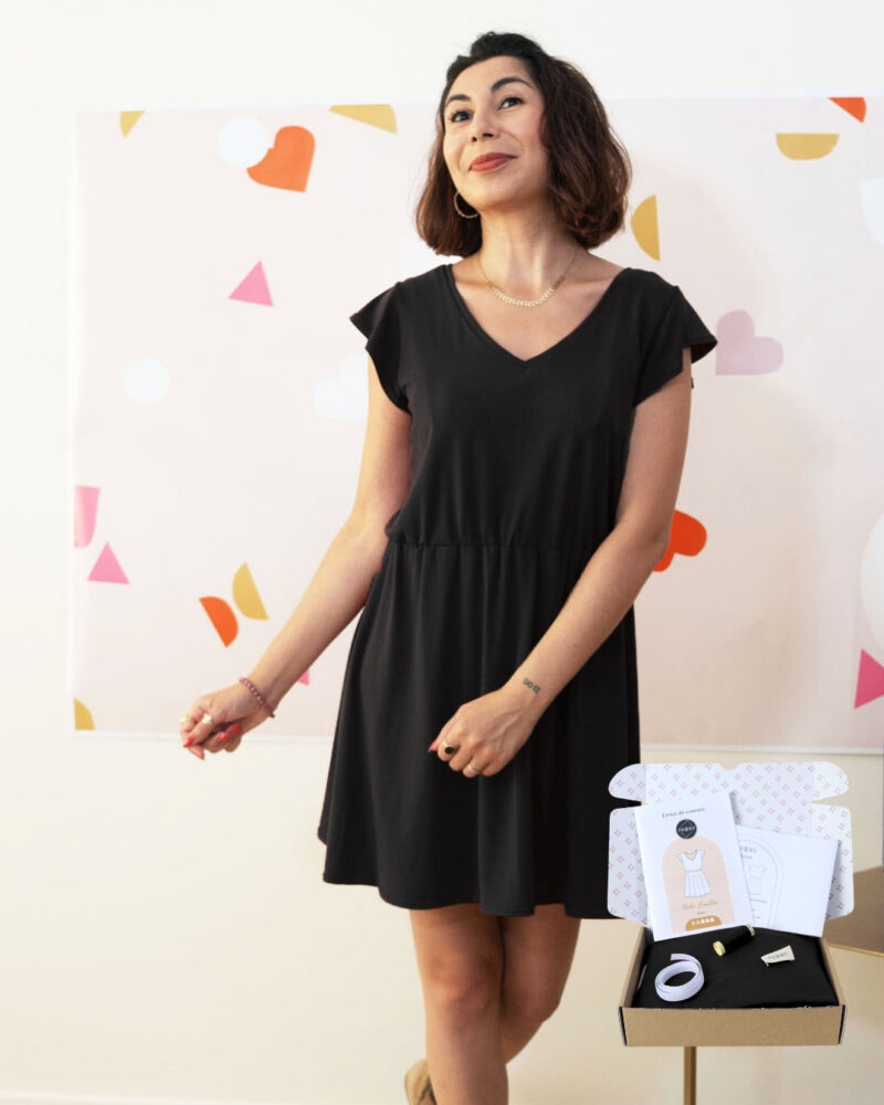 Kit robe Emilie - jersey noir