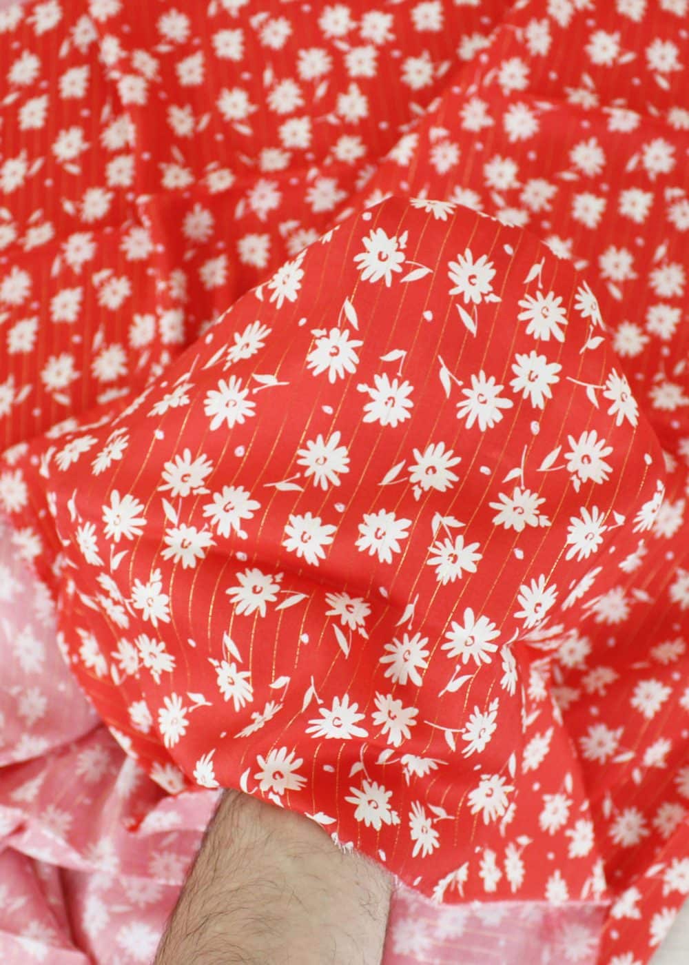 Viscose lurex Marguerites