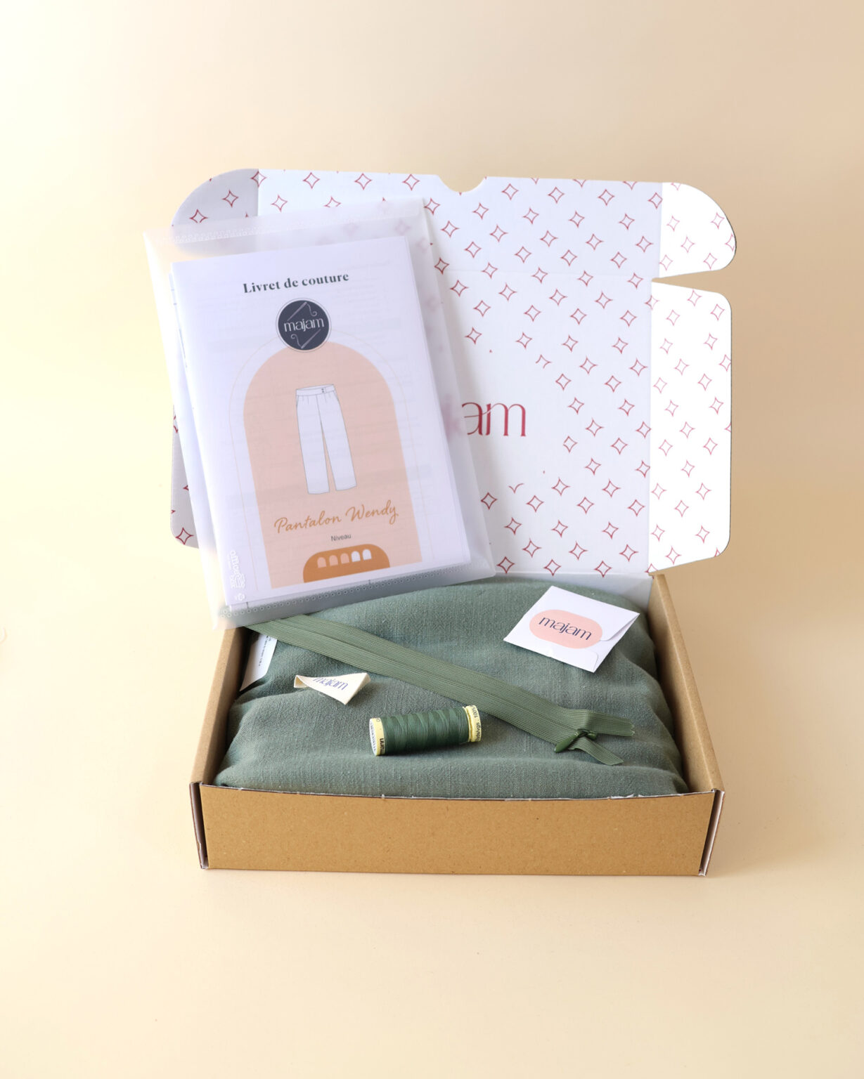 Kit-pantalon-lin-Wendy-kaki