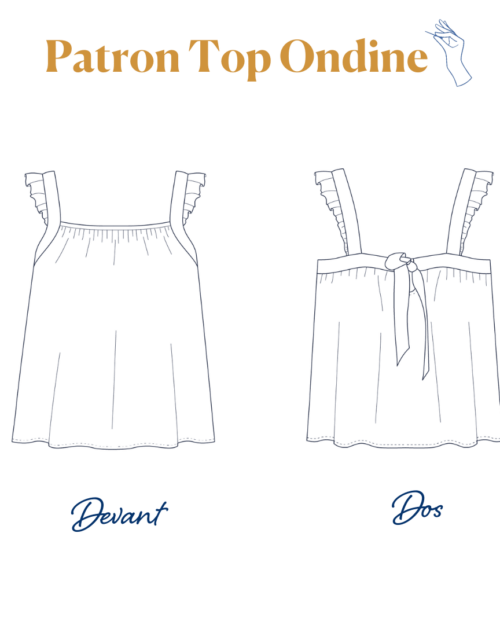 Patron couture Top Ondine