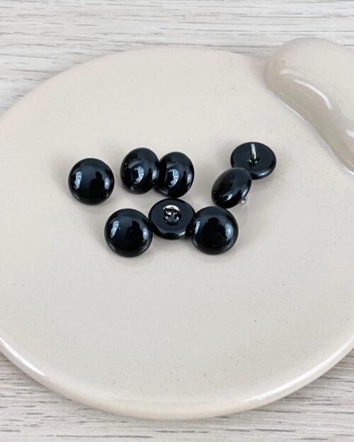 Boutons Champi-nacre - noir