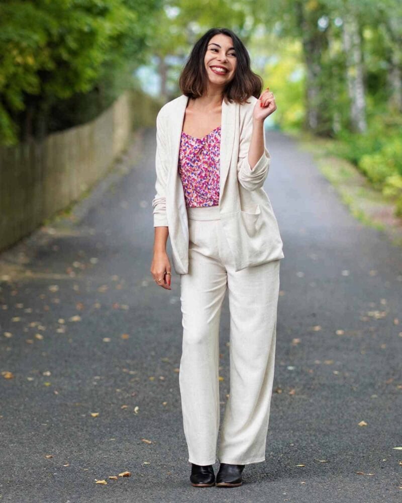 Veste Angela - lin naturel