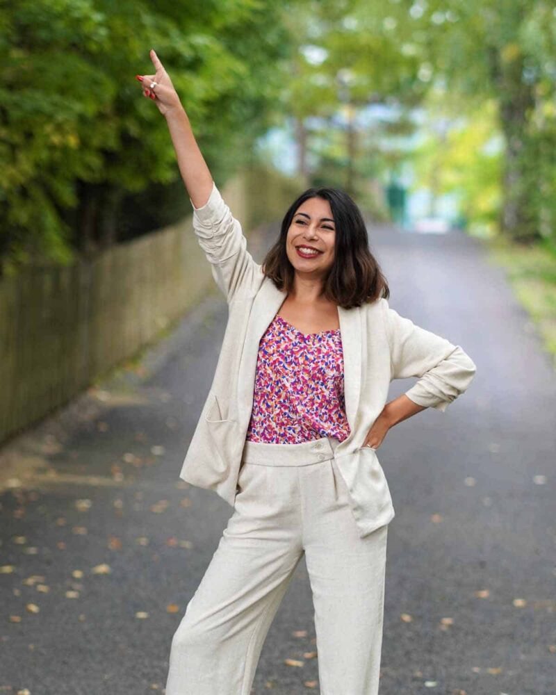 Kit veste Angela - lin naturel