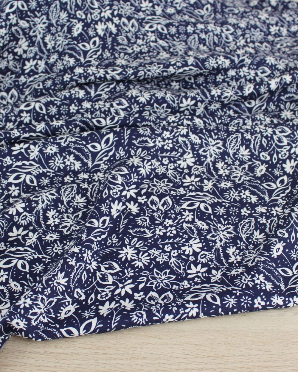 Viscose twill Edelweiss - bleu