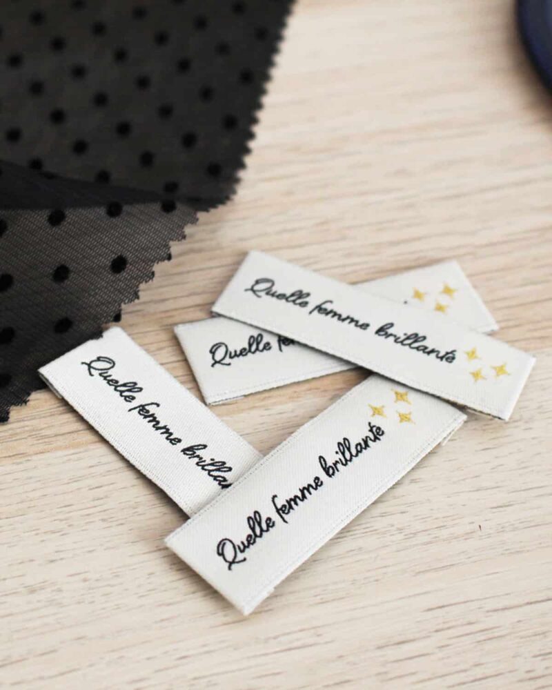 Etiquette à coudre - Femme brillante
