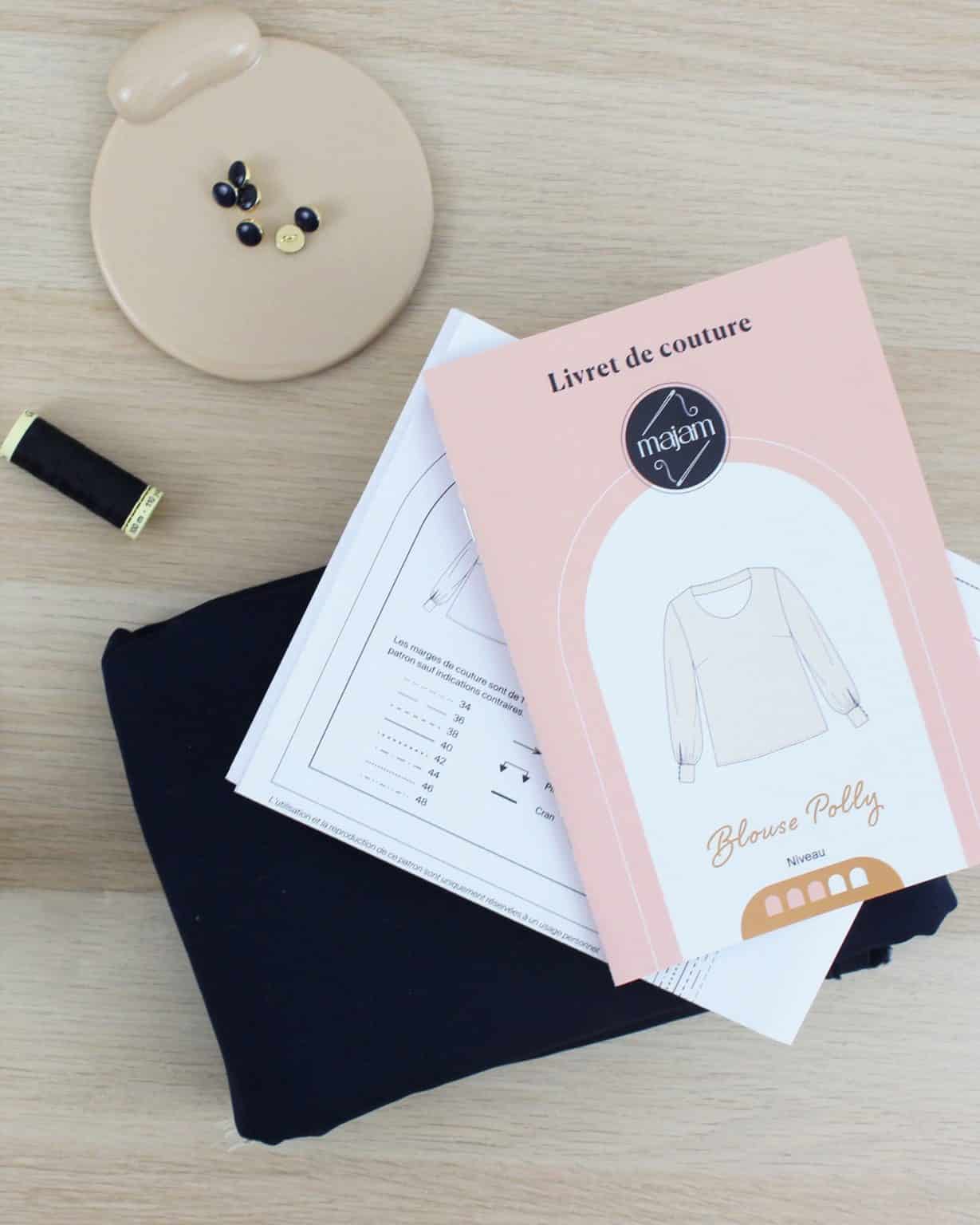 Kit blouse Polly - bleu marine