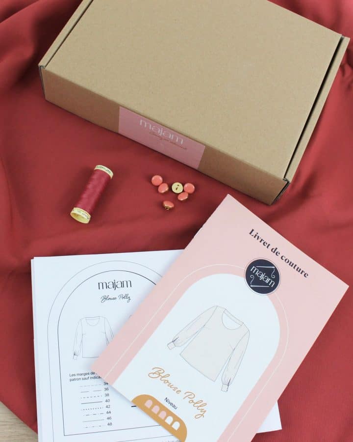 Kit blouse Polly - marsala