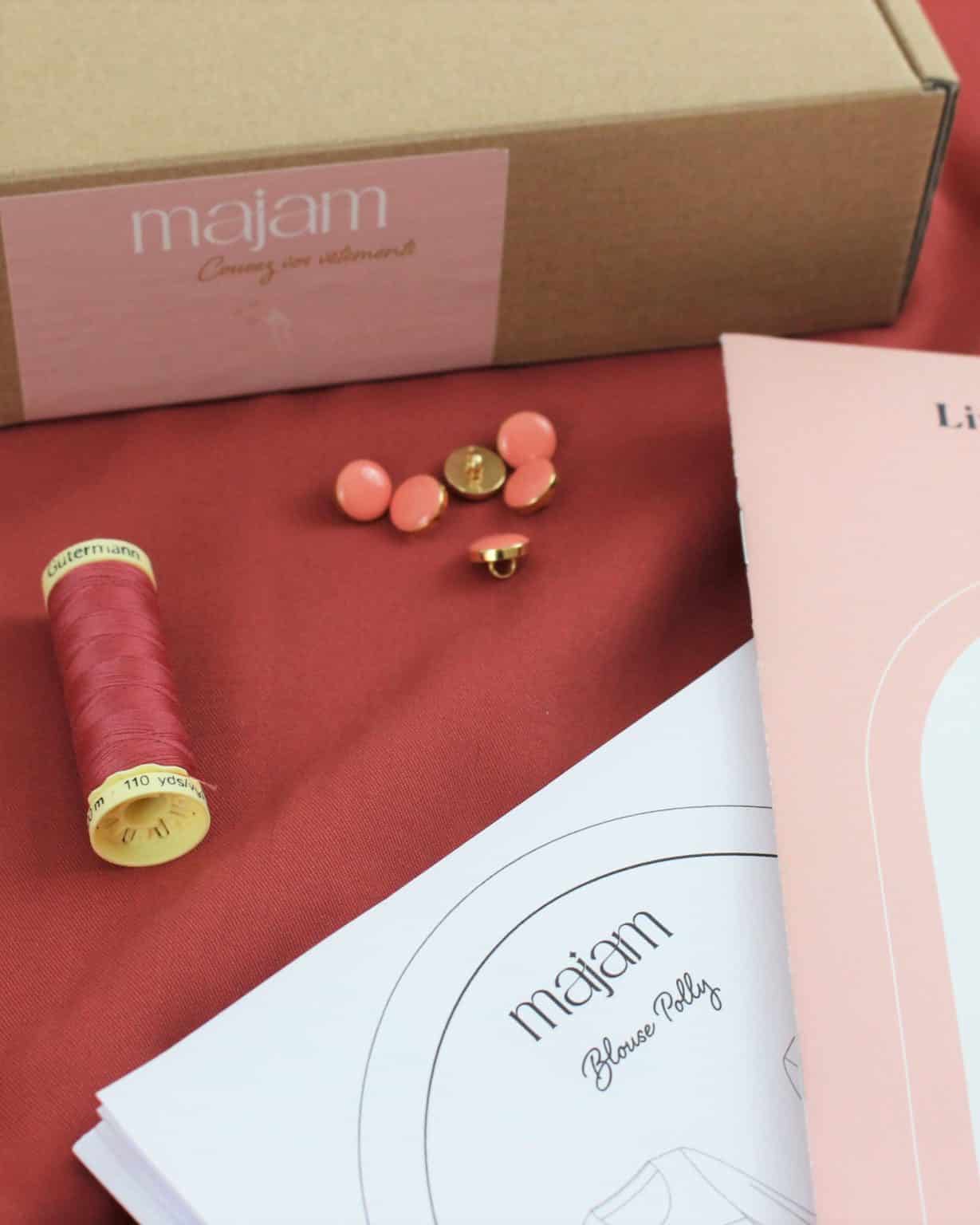 Kit blouse Polly - marsala